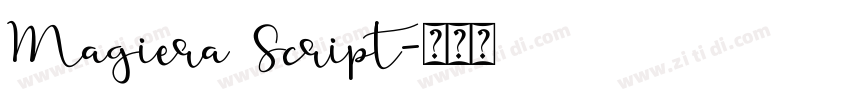 Magiera Script字体转换